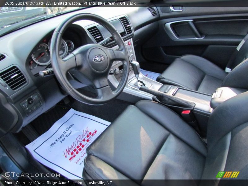 Atlantic Blue Pearl / Off Black 2005 Subaru Outback 2.5i Limited Wagon