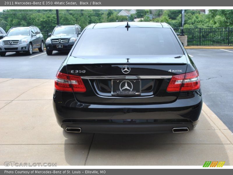 Black / Black 2011 Mercedes-Benz E 350 4Matic Sedan
