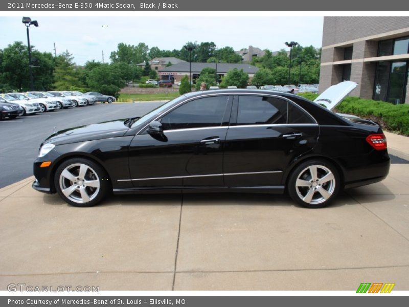 Black / Black 2011 Mercedes-Benz E 350 4Matic Sedan