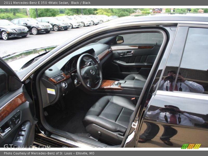 Black / Black 2011 Mercedes-Benz E 350 4Matic Sedan