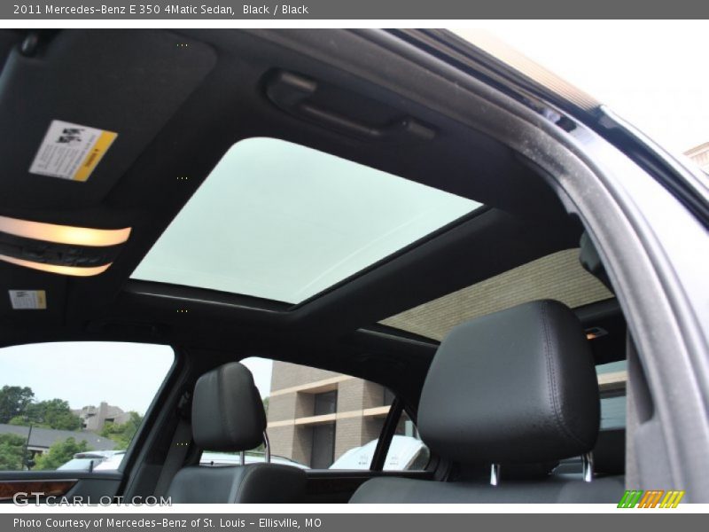 Black / Black 2011 Mercedes-Benz E 350 4Matic Sedan