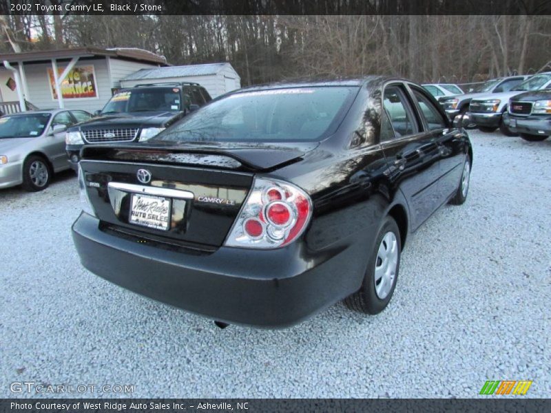 Black / Stone 2002 Toyota Camry LE