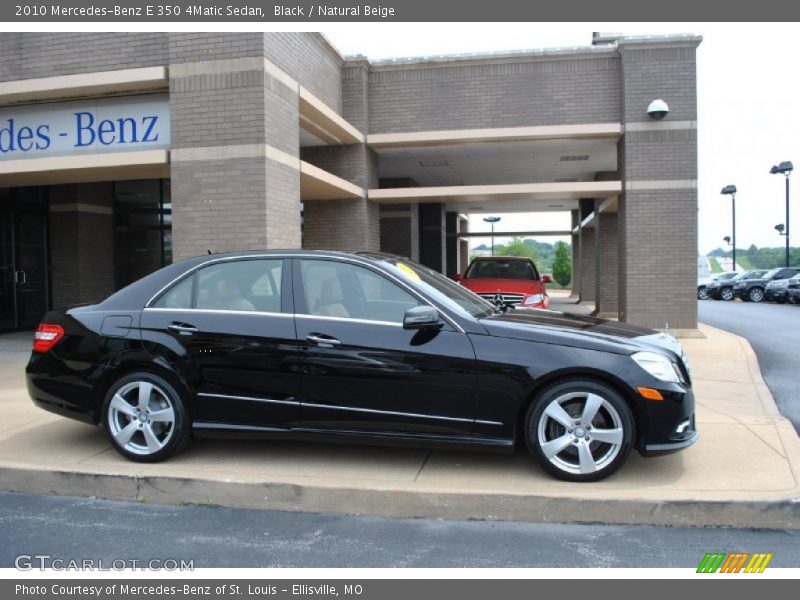 Black / Natural Beige 2010 Mercedes-Benz E 350 4Matic Sedan