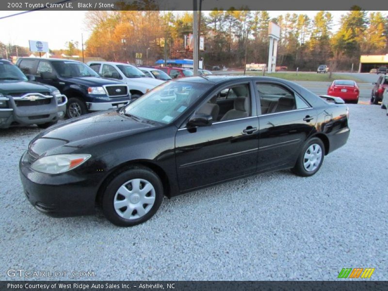 Black / Stone 2002 Toyota Camry LE