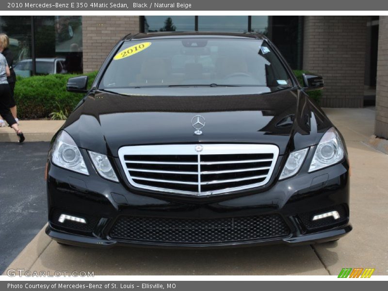 Black / Natural Beige 2010 Mercedes-Benz E 350 4Matic Sedan