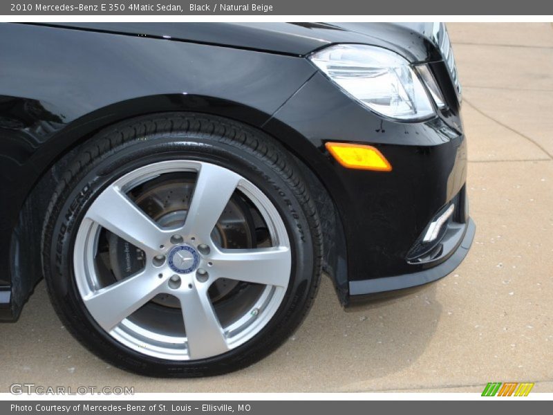 Black / Natural Beige 2010 Mercedes-Benz E 350 4Matic Sedan