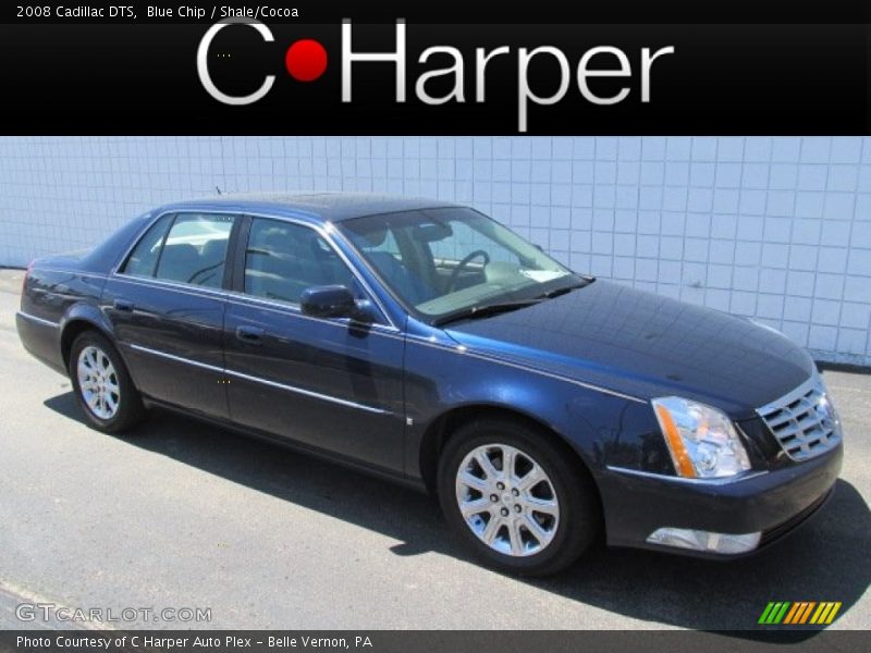 Blue Chip / Shale/Cocoa 2008 Cadillac DTS