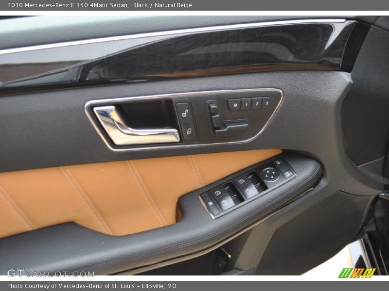 Black / Natural Beige 2010 Mercedes-Benz E 350 4Matic Sedan