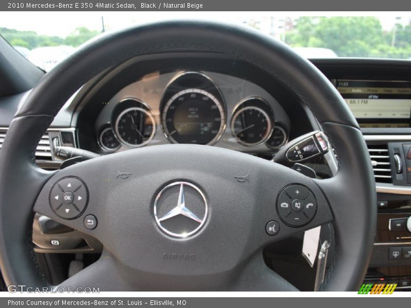 Black / Natural Beige 2010 Mercedes-Benz E 350 4Matic Sedan
