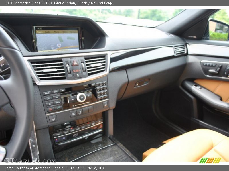 Black / Natural Beige 2010 Mercedes-Benz E 350 4Matic Sedan