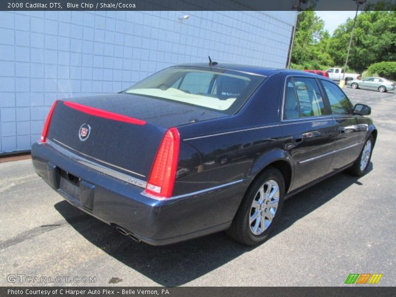 Blue Chip / Shale/Cocoa 2008 Cadillac DTS