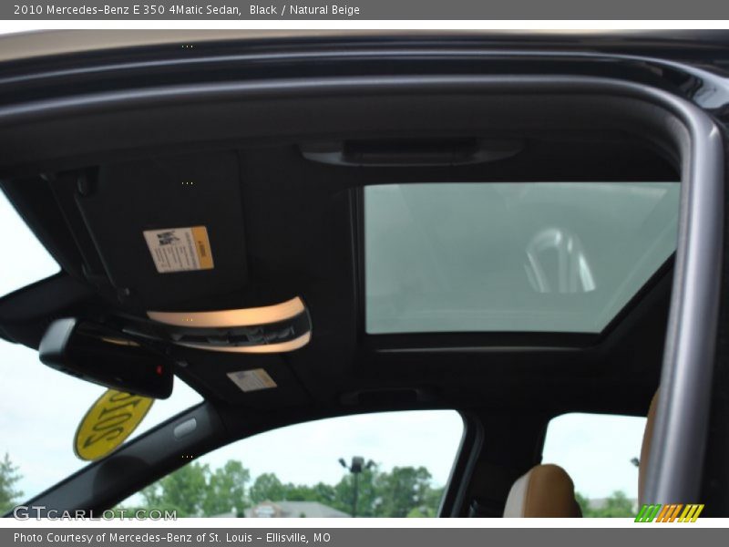 Black / Natural Beige 2010 Mercedes-Benz E 350 4Matic Sedan
