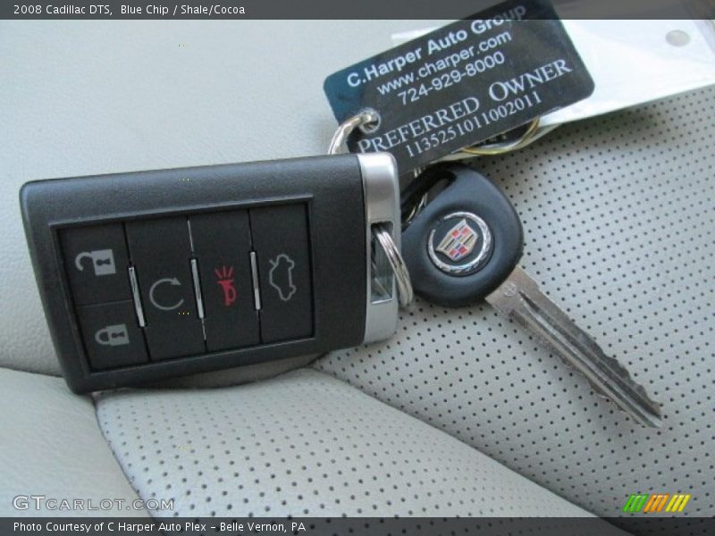 Blue Chip / Shale/Cocoa 2008 Cadillac DTS