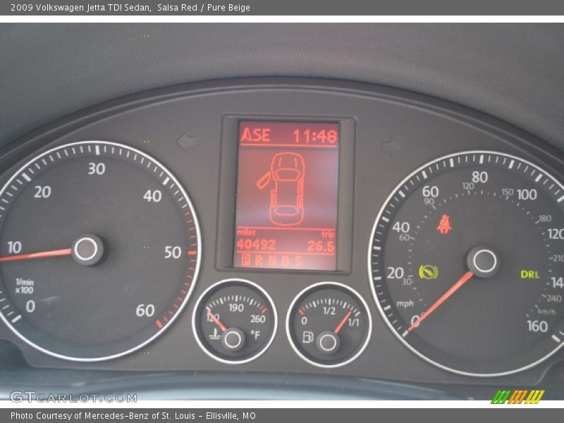 Salsa Red / Pure Beige 2009 Volkswagen Jetta TDI Sedan