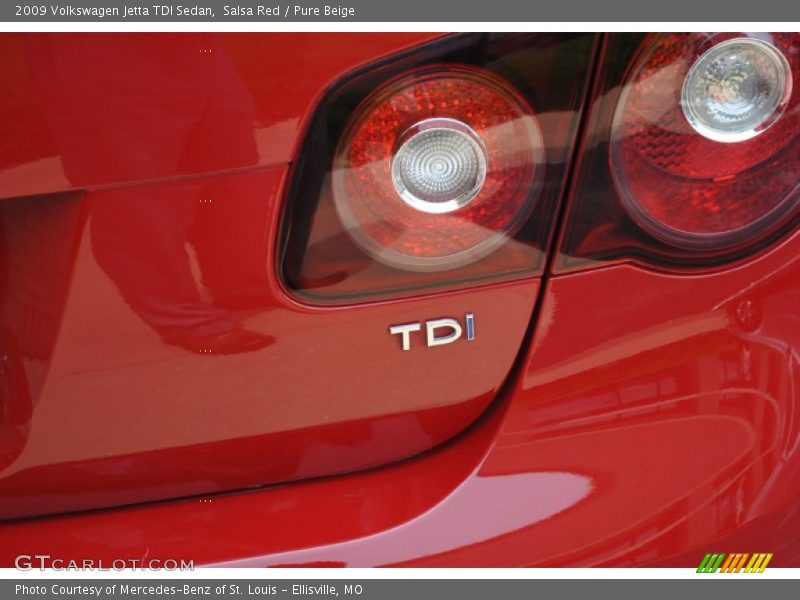 Salsa Red / Pure Beige 2009 Volkswagen Jetta TDI Sedan