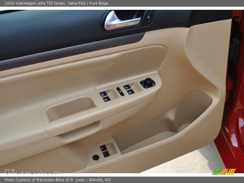 Salsa Red / Pure Beige 2009 Volkswagen Jetta TDI Sedan