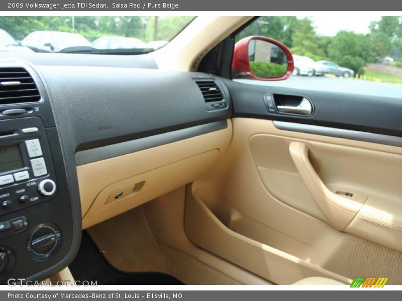 Salsa Red / Pure Beige 2009 Volkswagen Jetta TDI Sedan