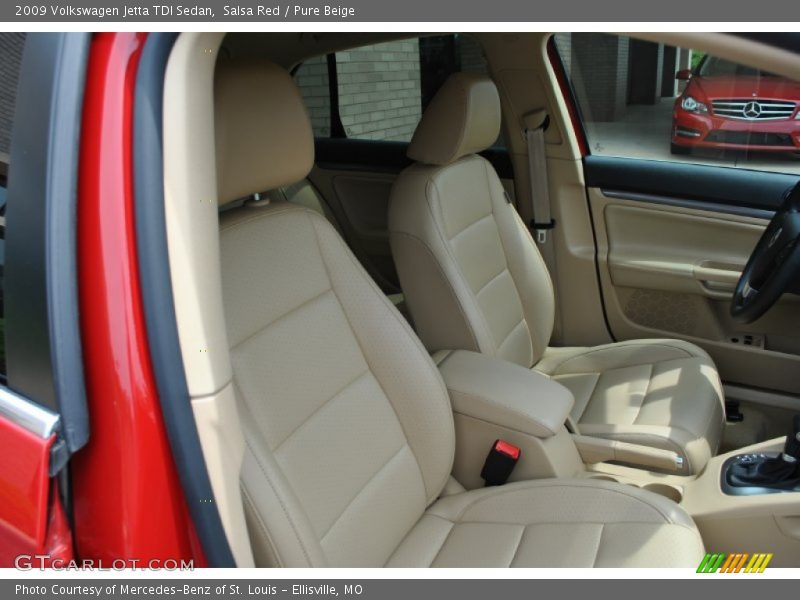Salsa Red / Pure Beige 2009 Volkswagen Jetta TDI Sedan