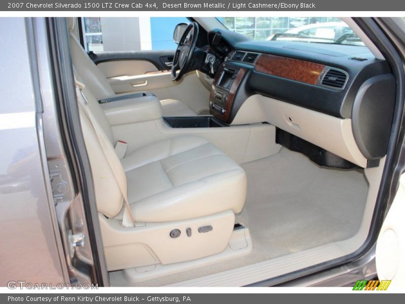 Desert Brown Metallic / Light Cashmere/Ebony Black 2007 Chevrolet Silverado 1500 LTZ Crew Cab 4x4