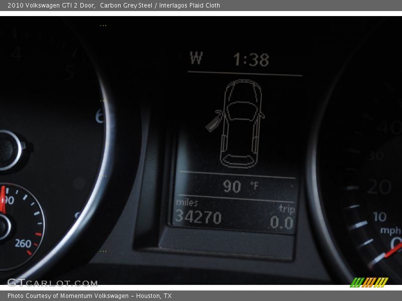 Carbon Grey Steel / Interlagos Plaid Cloth 2010 Volkswagen GTI 2 Door