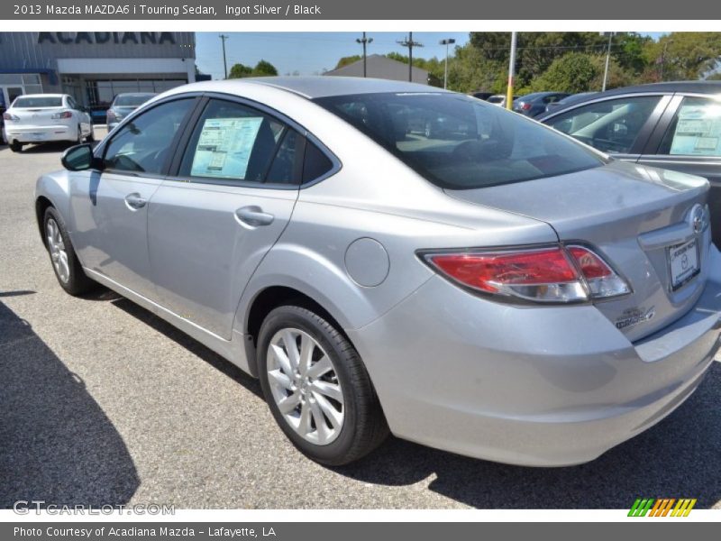Ingot Silver / Black 2013 Mazda MAZDA6 i Touring Sedan