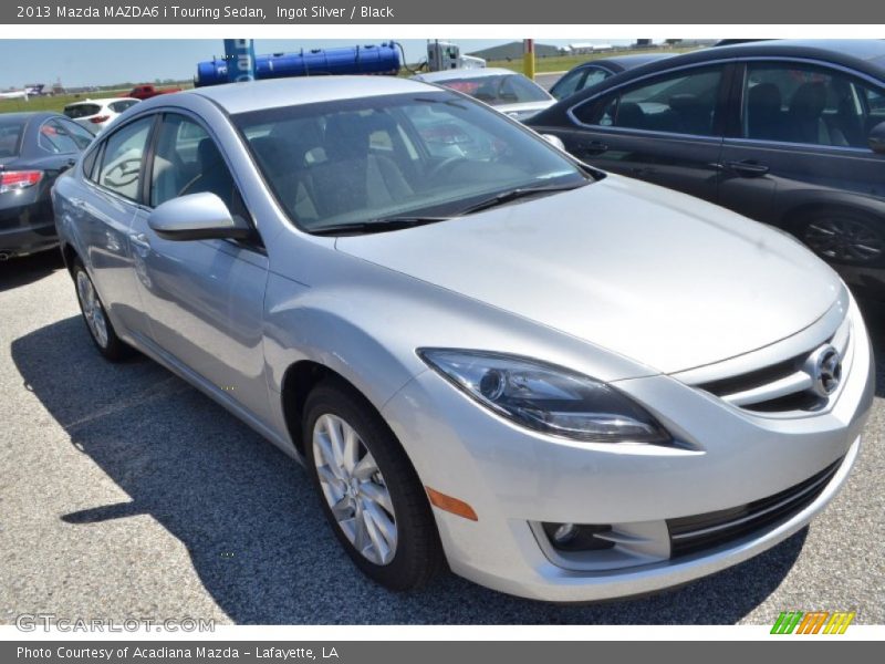 Ingot Silver / Black 2013 Mazda MAZDA6 i Touring Sedan