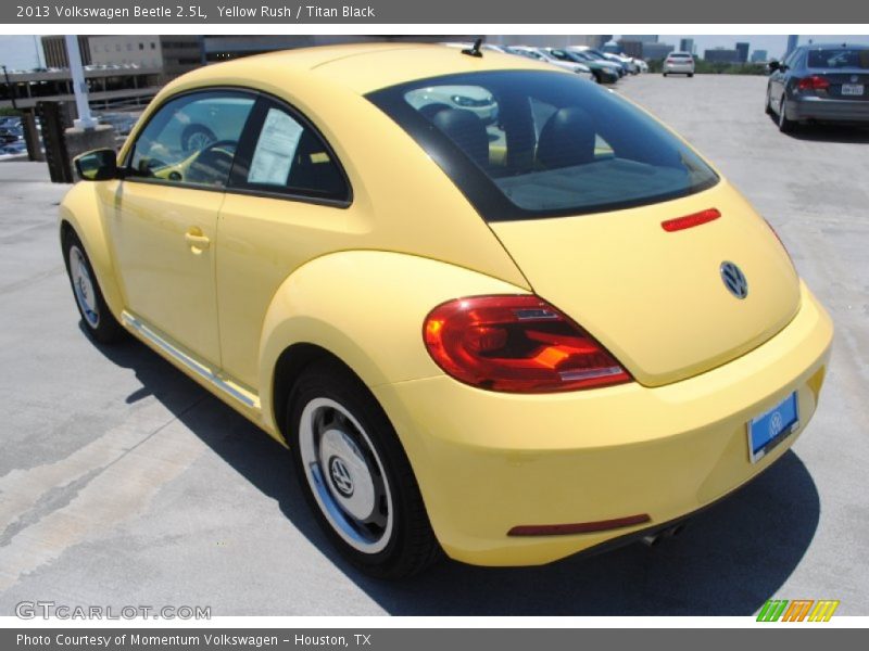 Yellow Rush / Titan Black 2013 Volkswagen Beetle 2.5L
