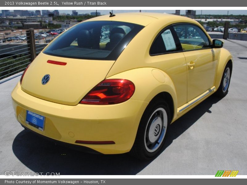 Yellow Rush / Titan Black 2013 Volkswagen Beetle 2.5L