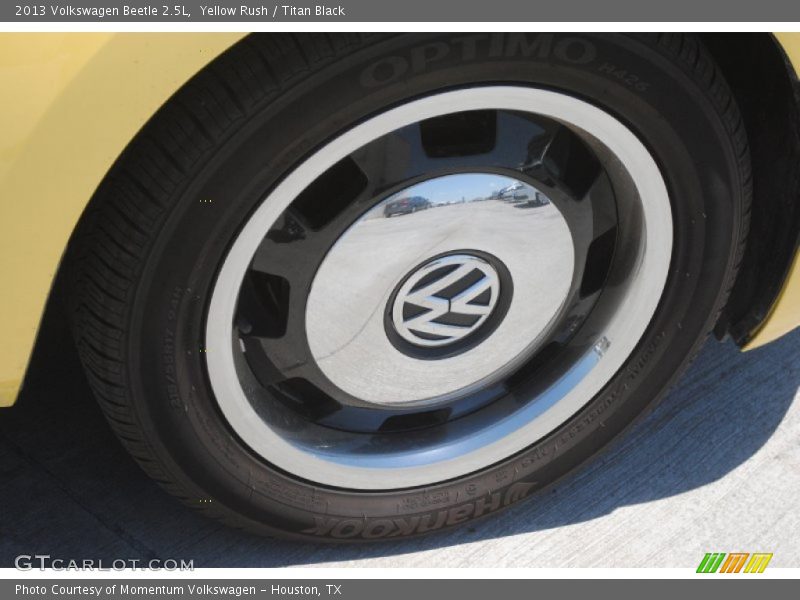 Yellow Rush / Titan Black 2013 Volkswagen Beetle 2.5L