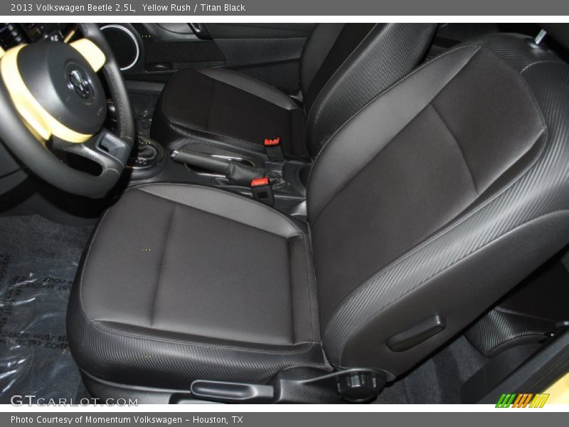 Yellow Rush / Titan Black 2013 Volkswagen Beetle 2.5L