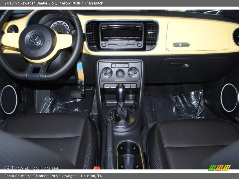 Yellow Rush / Titan Black 2013 Volkswagen Beetle 2.5L