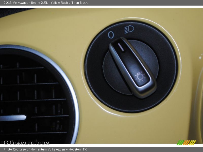 Yellow Rush / Titan Black 2013 Volkswagen Beetle 2.5L