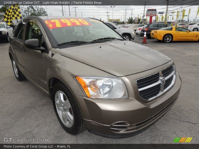 Light Khaki Metallic / Pastel Pebble Beige 2008 Dodge Caliber SXT