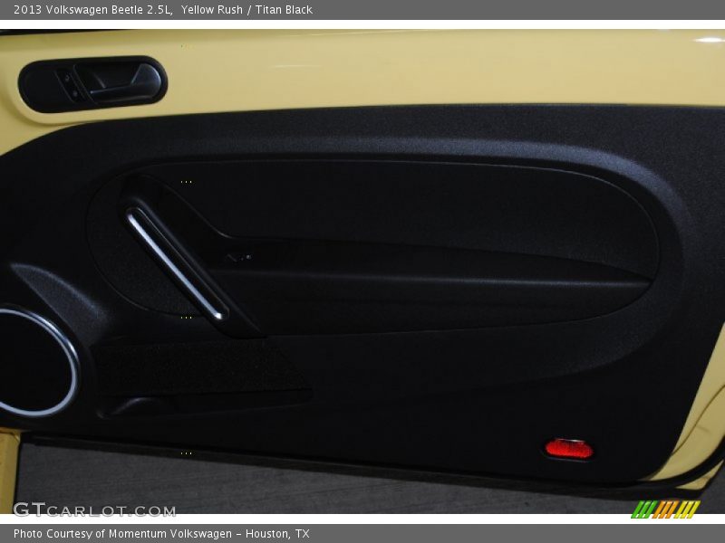 Yellow Rush / Titan Black 2013 Volkswagen Beetle 2.5L