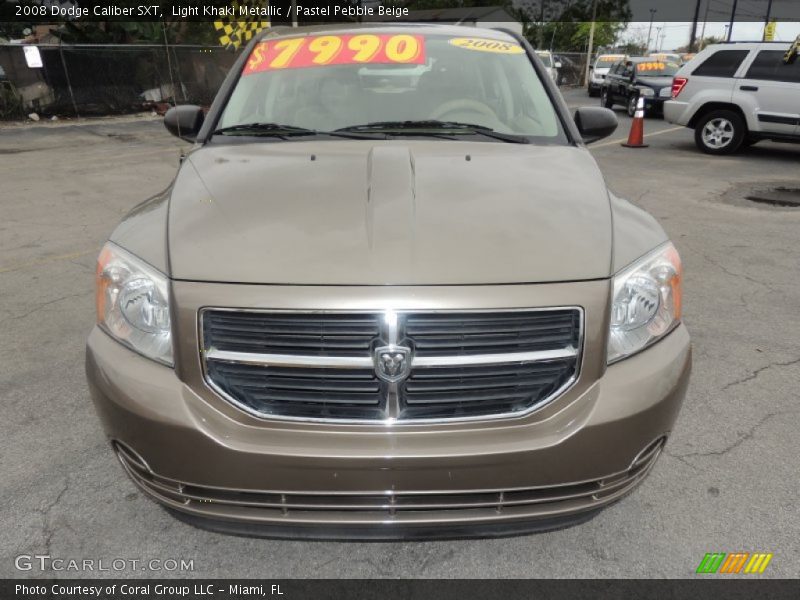 Light Khaki Metallic / Pastel Pebble Beige 2008 Dodge Caliber SXT