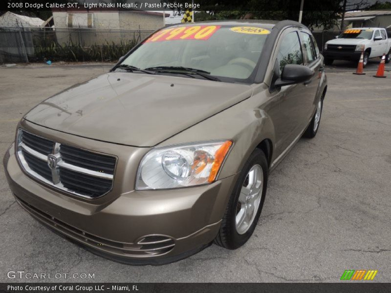 Light Khaki Metallic / Pastel Pebble Beige 2008 Dodge Caliber SXT
