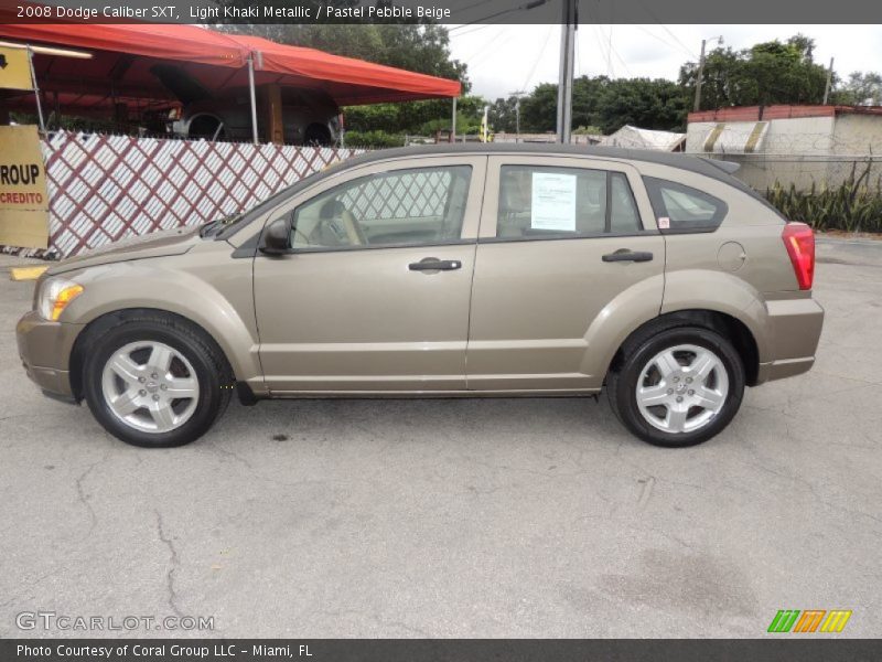 Light Khaki Metallic / Pastel Pebble Beige 2008 Dodge Caliber SXT