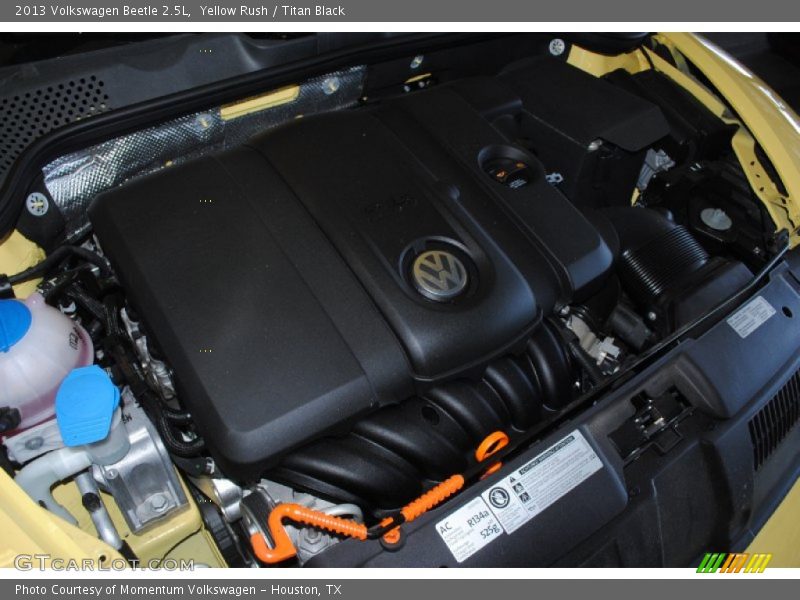 Yellow Rush / Titan Black 2013 Volkswagen Beetle 2.5L