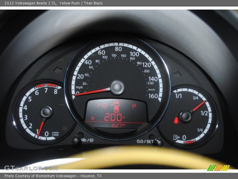 Yellow Rush / Titan Black 2013 Volkswagen Beetle 2.5L