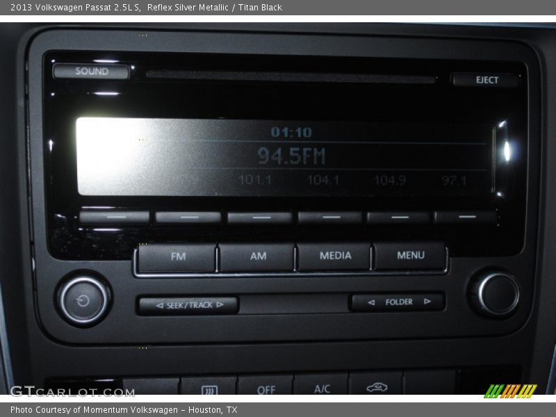 Reflex Silver Metallic / Titan Black 2013 Volkswagen Passat 2.5L S