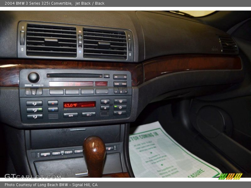 Jet Black / Black 2004 BMW 3 Series 325i Convertible