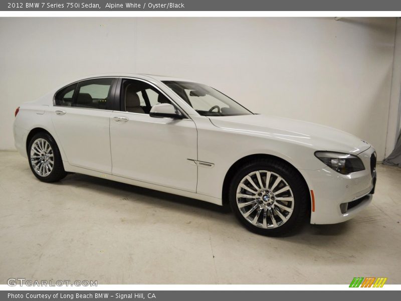Alpine White / Oyster/Black 2012 BMW 7 Series 750i Sedan