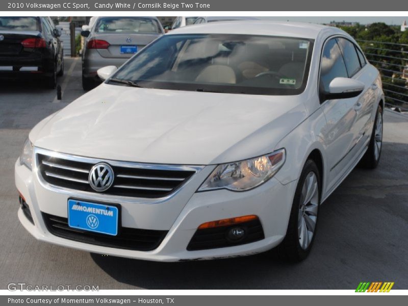 Candy White / Cornsilk Beige Two Tone 2010 Volkswagen CC Sport