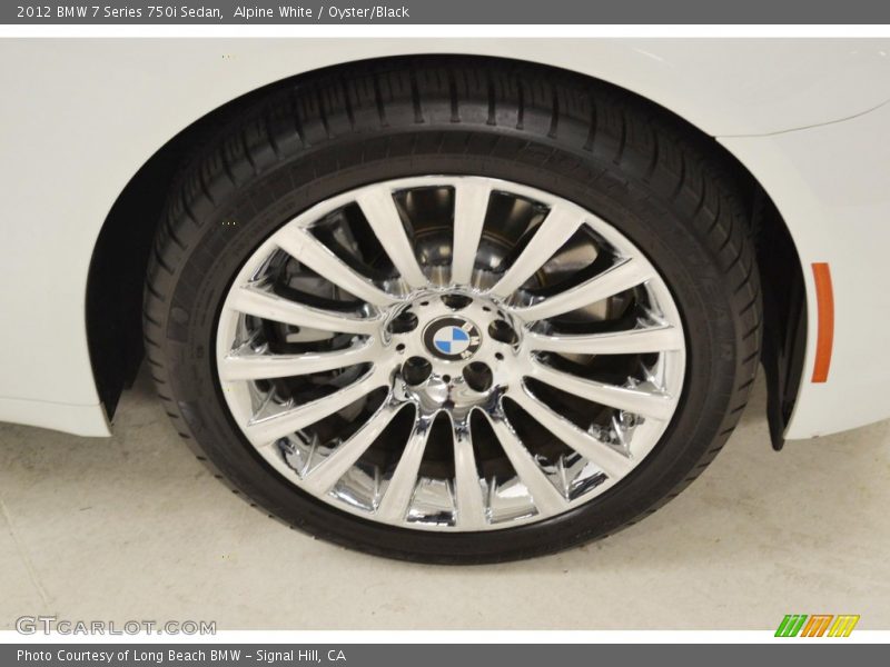 Alpine White / Oyster/Black 2012 BMW 7 Series 750i Sedan