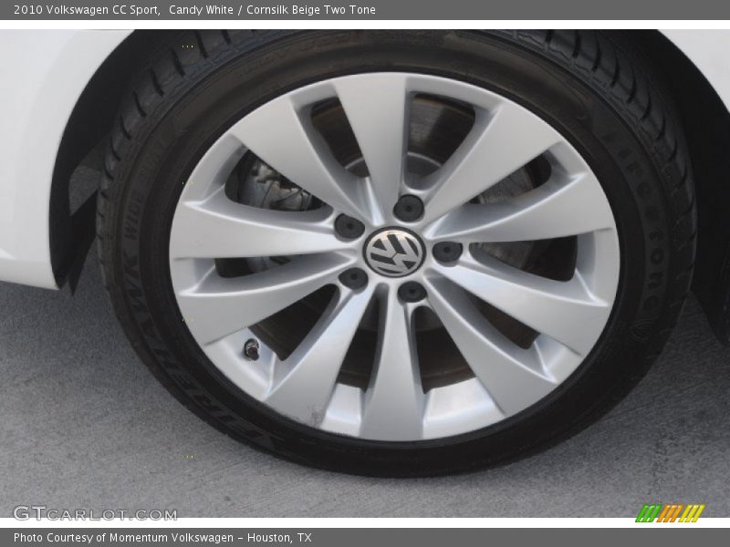Candy White / Cornsilk Beige Two Tone 2010 Volkswagen CC Sport
