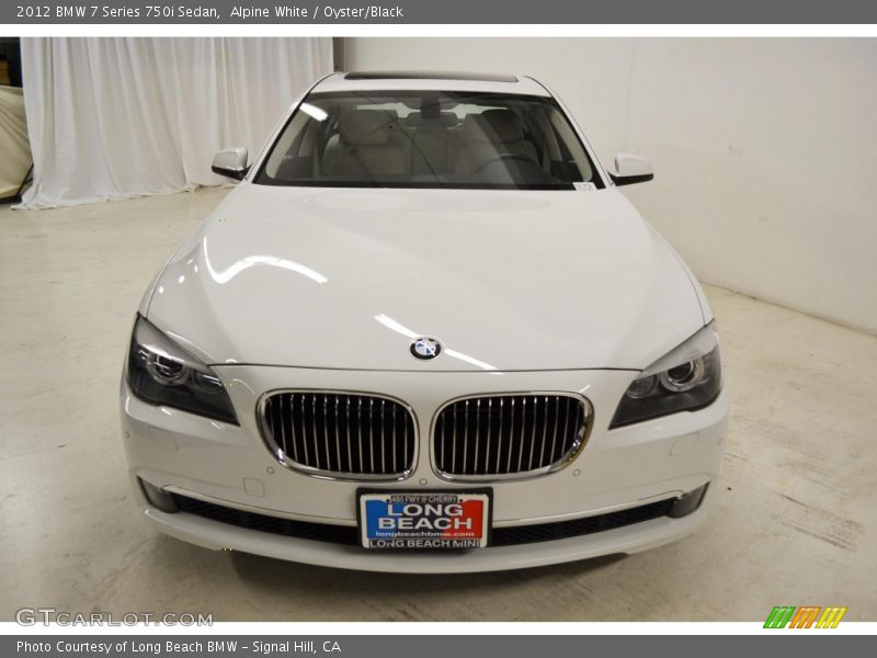 Alpine White / Oyster/Black 2012 BMW 7 Series 750i Sedan