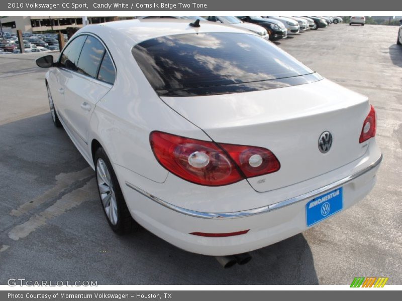Candy White / Cornsilk Beige Two Tone 2010 Volkswagen CC Sport