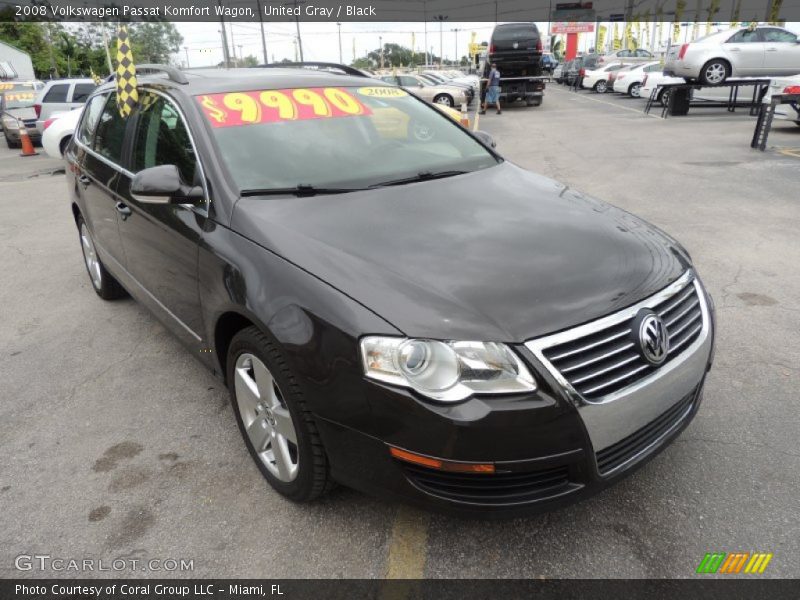 United Gray / Black 2008 Volkswagen Passat Komfort Wagon