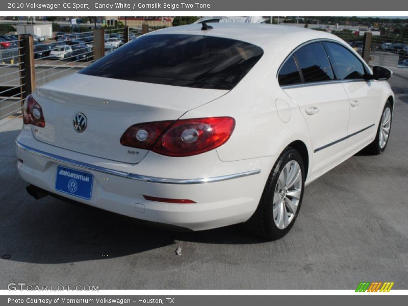 Candy White / Cornsilk Beige Two Tone 2010 Volkswagen CC Sport