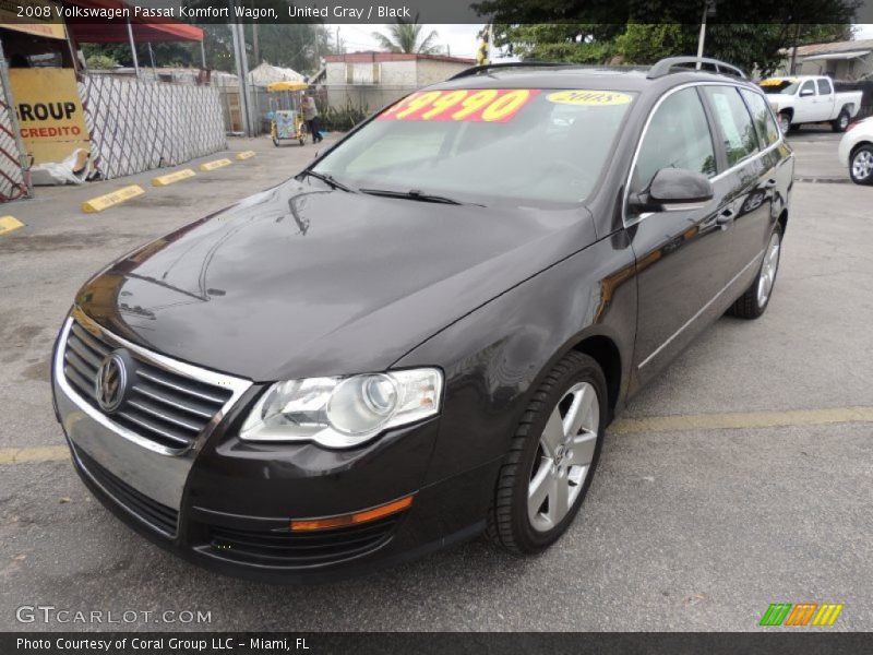 United Gray / Black 2008 Volkswagen Passat Komfort Wagon